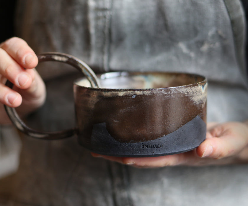 Toasted Brown Ring Mug/Bowl